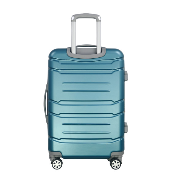 Olympia USA Denmark Plus Expandable Hardcase Mid-Size Suitcase (Teal, 26")