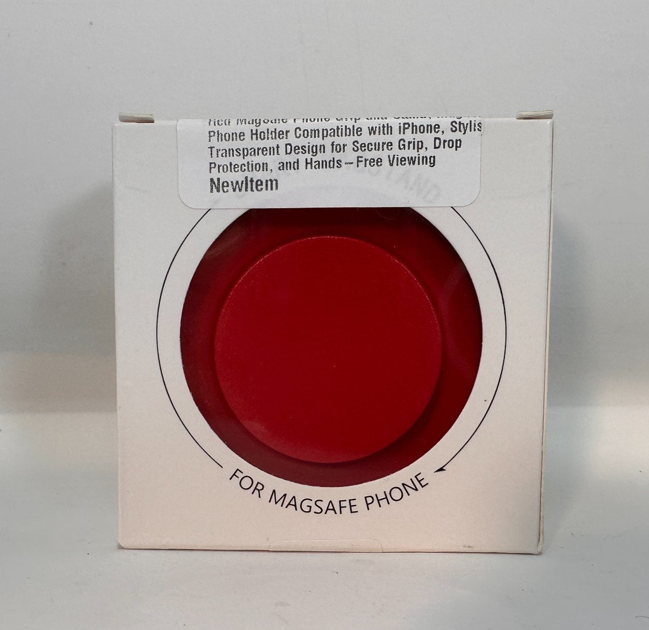 For iPhone Magsafe Magnetic Solid Color Pop-Up Socket Grip Red Stand Holder New