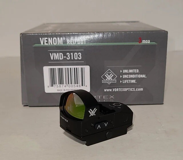 For Vortex Venom 3 MOA Red Dot Sights Black (VMD-3103)