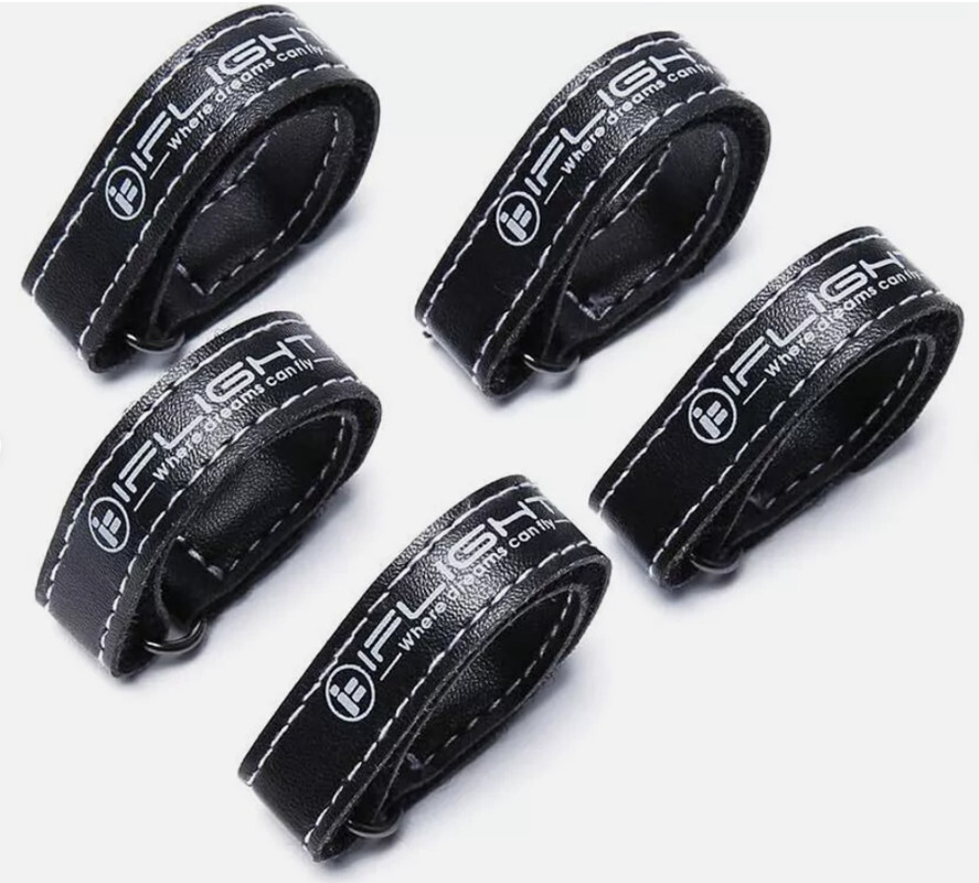 5Pcs IFlight Durable LiPo Battery Straps Microfiber Leather for FPV Batteries