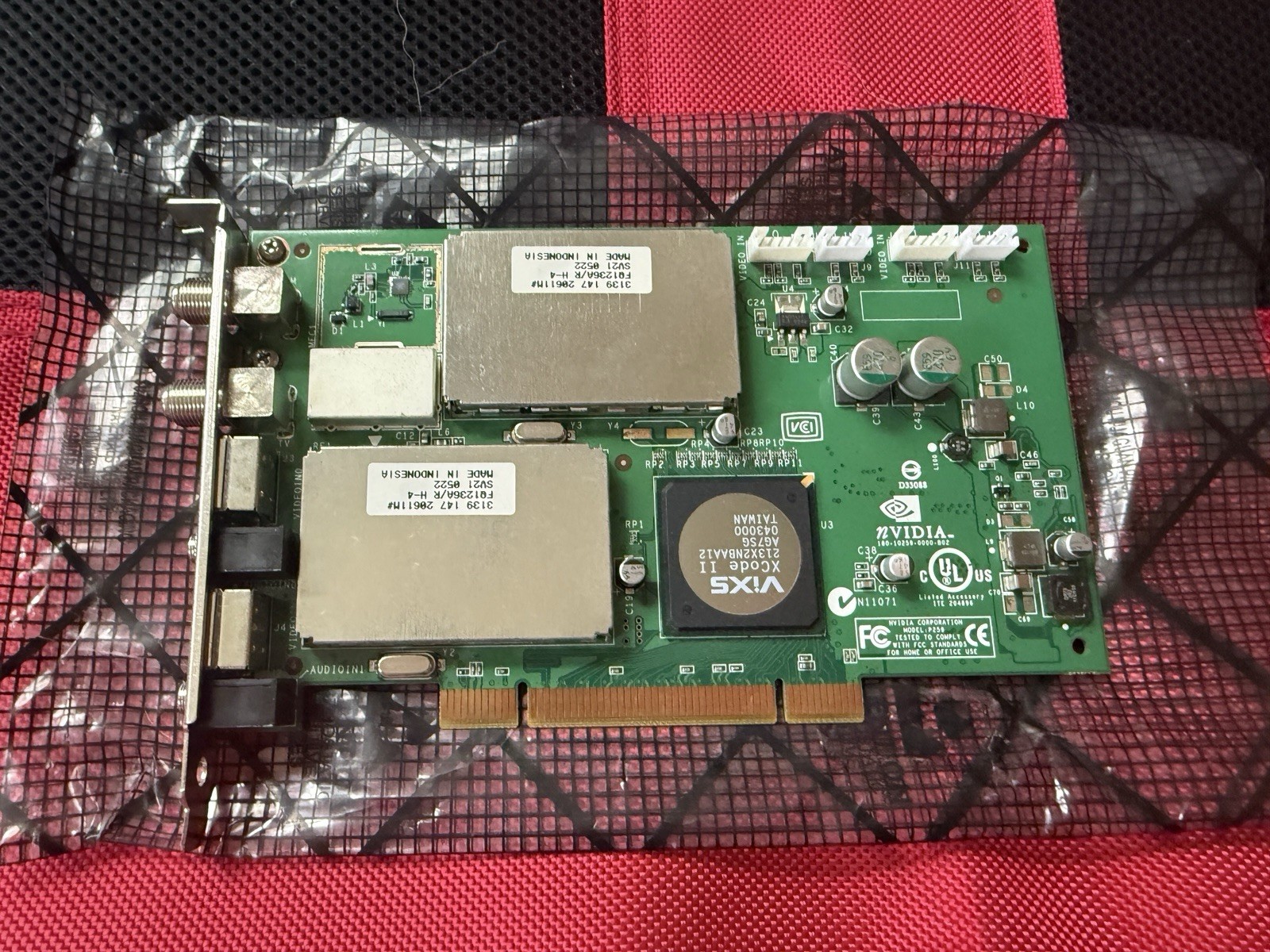 Nvidia DualTV MCE Remote TV Radio Tuner Video PCI Card