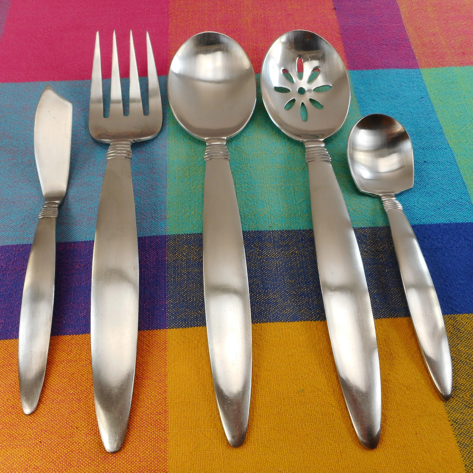 Pfaltzgraff Raleigh 18-8 Satin Stainless Hostess Serving Set