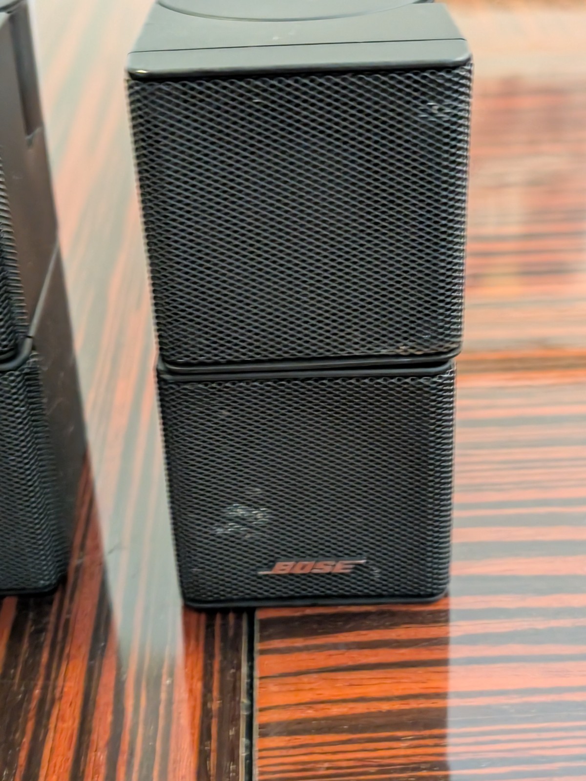 4x BOSE Jewel Double Cube Speakers Black
