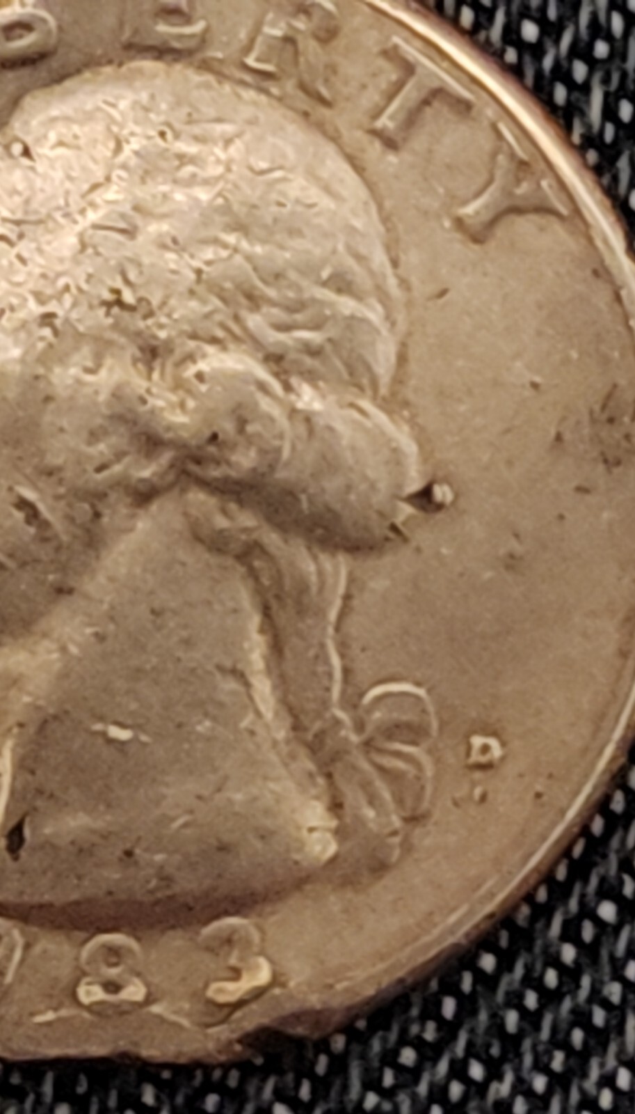1983 D Very Rare Washington Quarter Filled In Mint Mark DDO Multiple Errors Coin