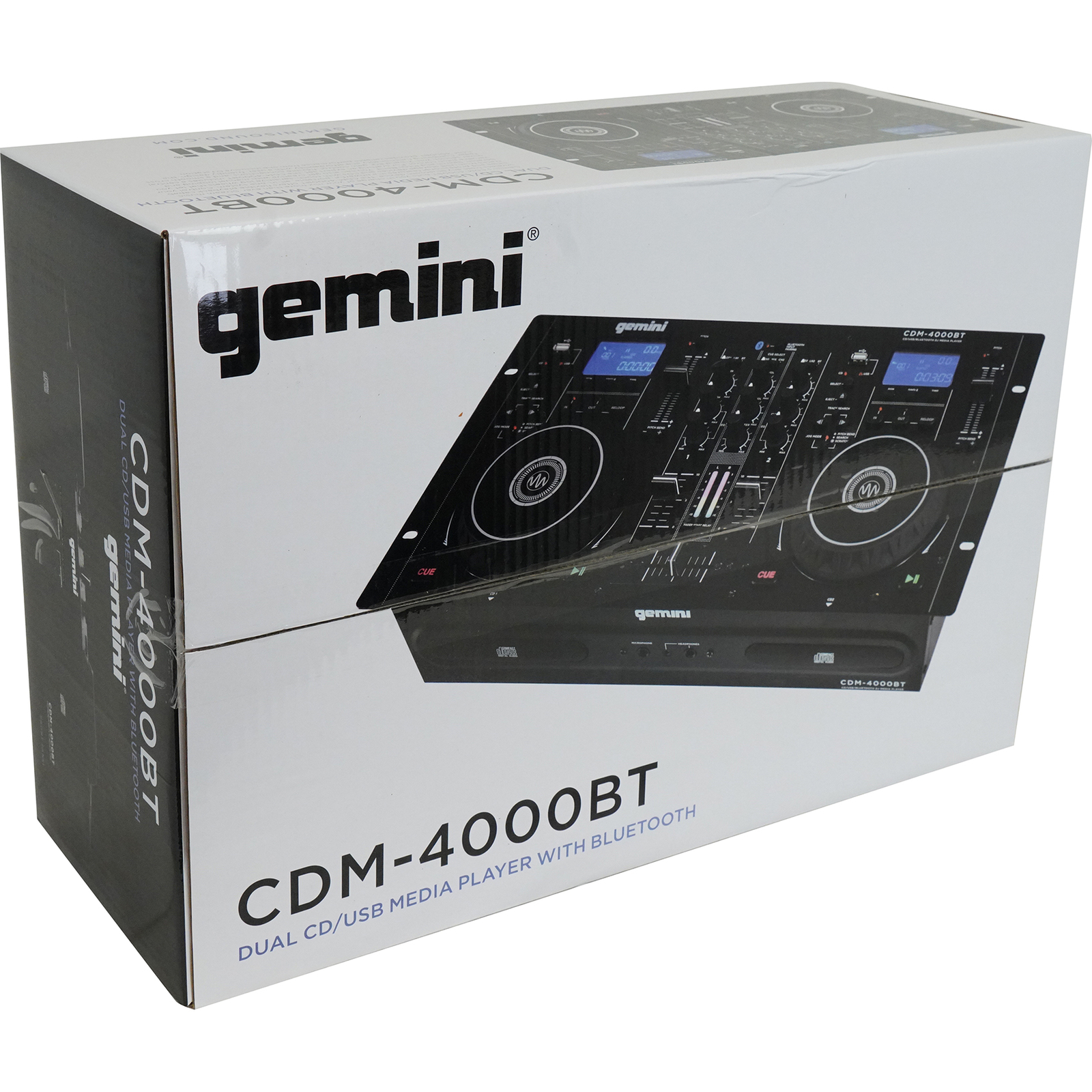 Gemini CDM-4000BT Dual DJ CD/USB Media Player with Bluetooth + Mixer