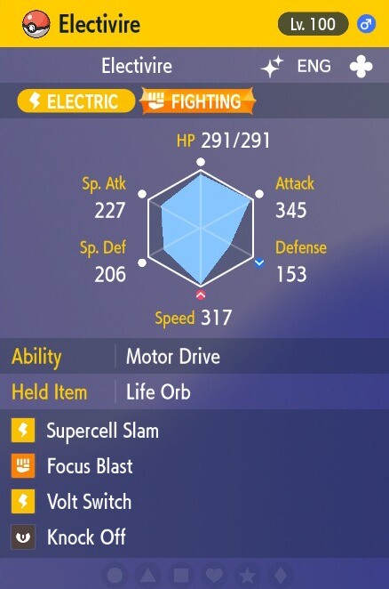 Pokemon Scarlet and Violet 6iv Shiny Max EV Electivire