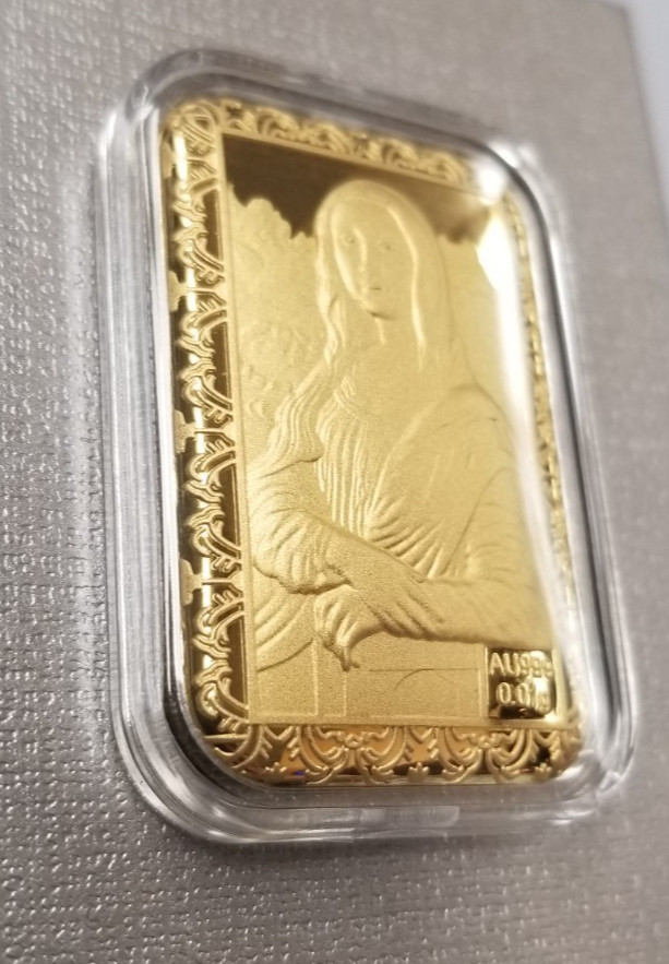 Shop LC 24K Golden Muse-The Mona Lisa Edition Emboss Sheet 31x45.5mm 10mg