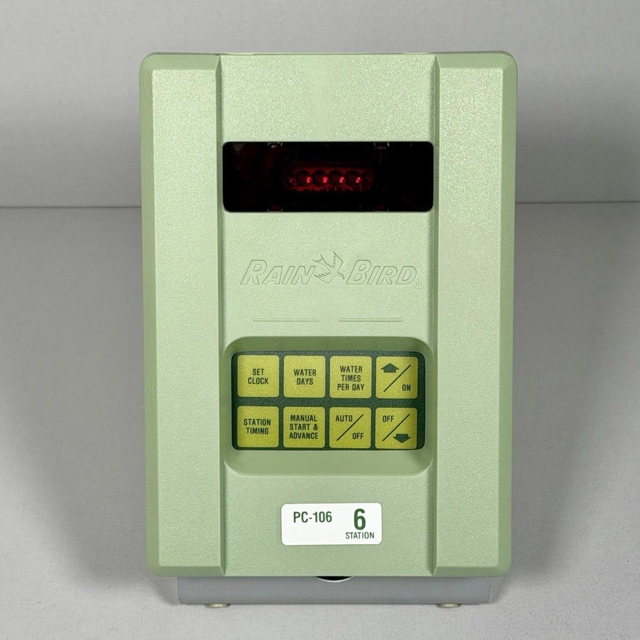 Rain Bird PC-106 Lawn Sprinkler Controller Timer 6 Station Indoor w/ Transformer