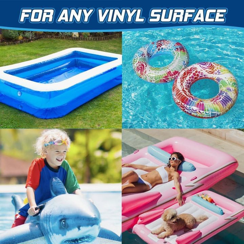 Air Mattress Patch Kit, Waterproof Vinyl Repair Kit, High Strength PVC Adhesive