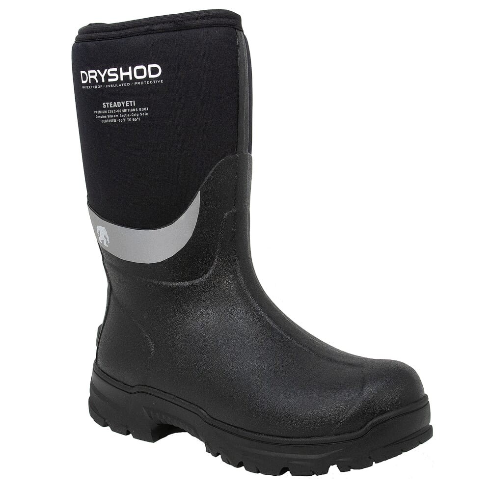 Dryshod Steadyeti Mid Black/Grey Waterproof Insulated Boots (SYT-MM-BK-M)