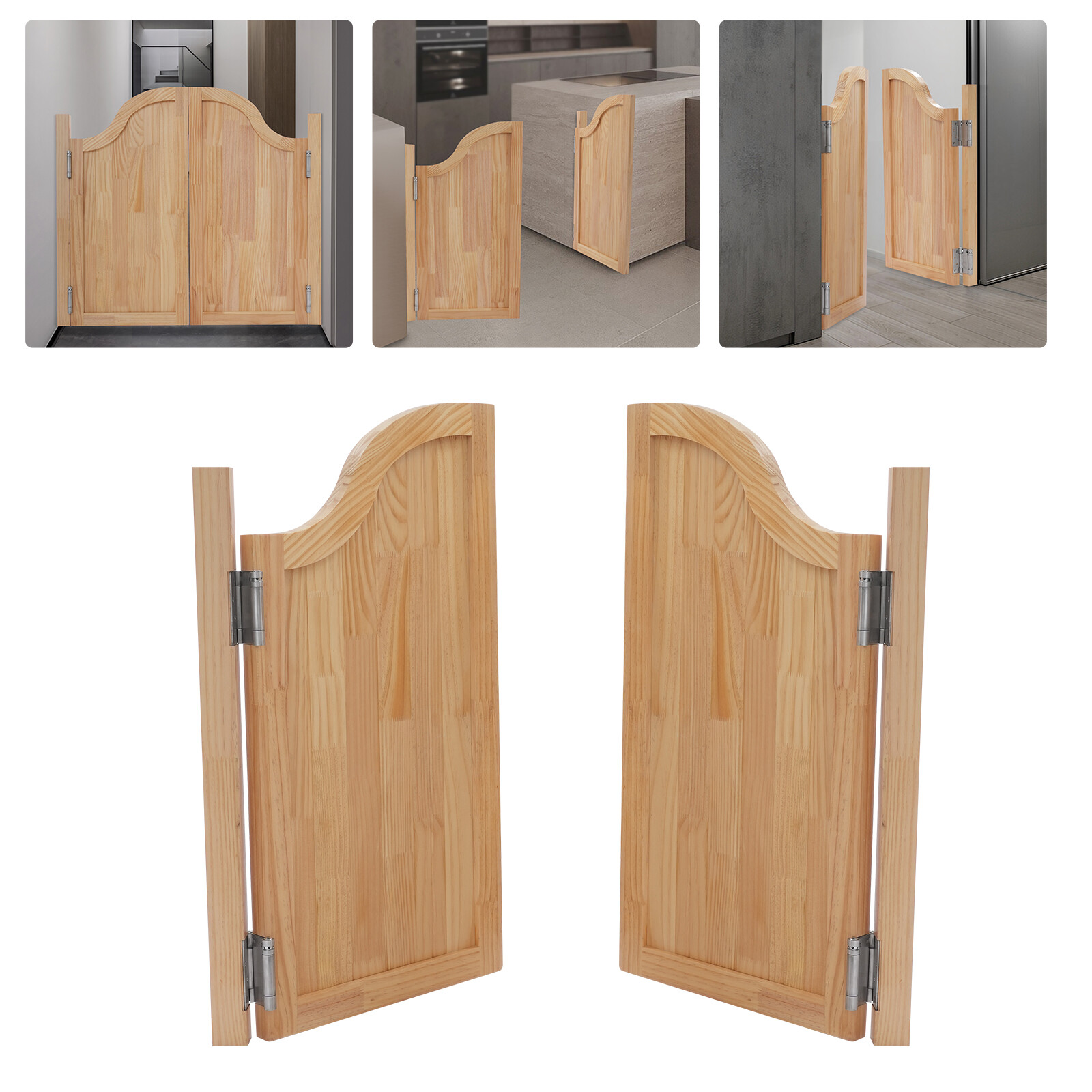 Partition Door 100*90cm/39.37*35.43in for Shop Entrance Partition Decor Door