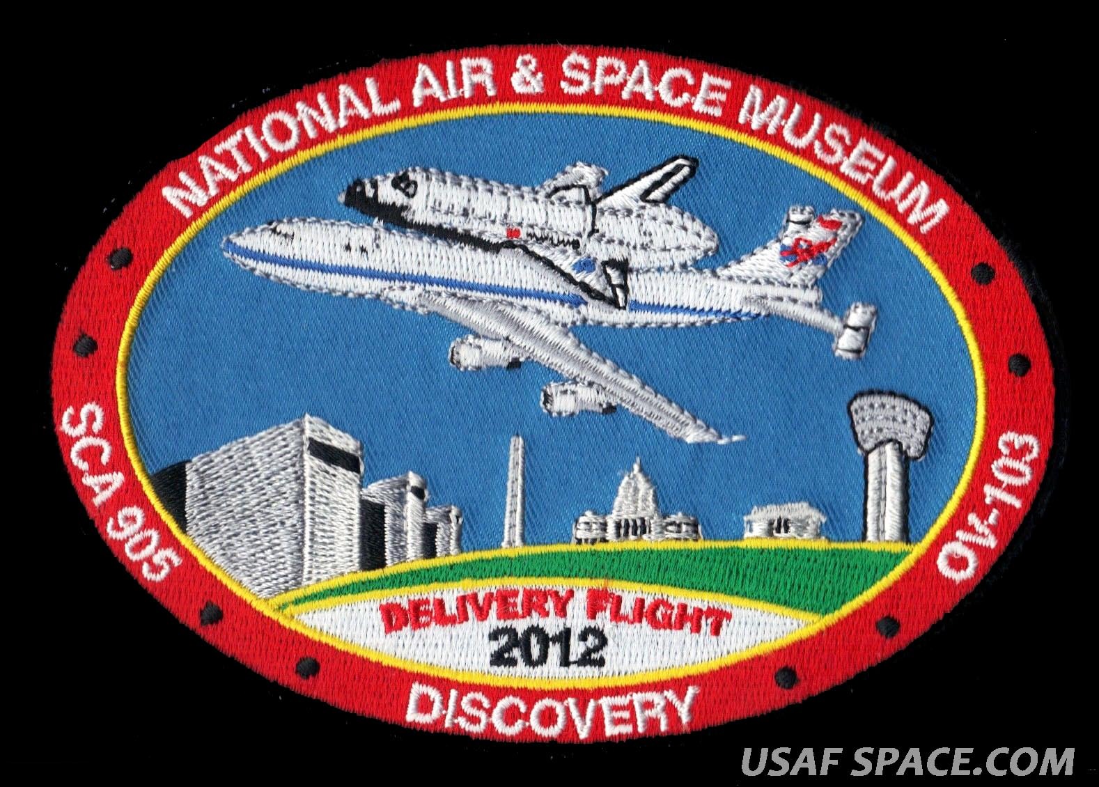 ORIGINAL - NASA - FINAL FERRY FLIGHT  DISCOVERY - SHUTTLE CARRIERS - SCA - PATCH