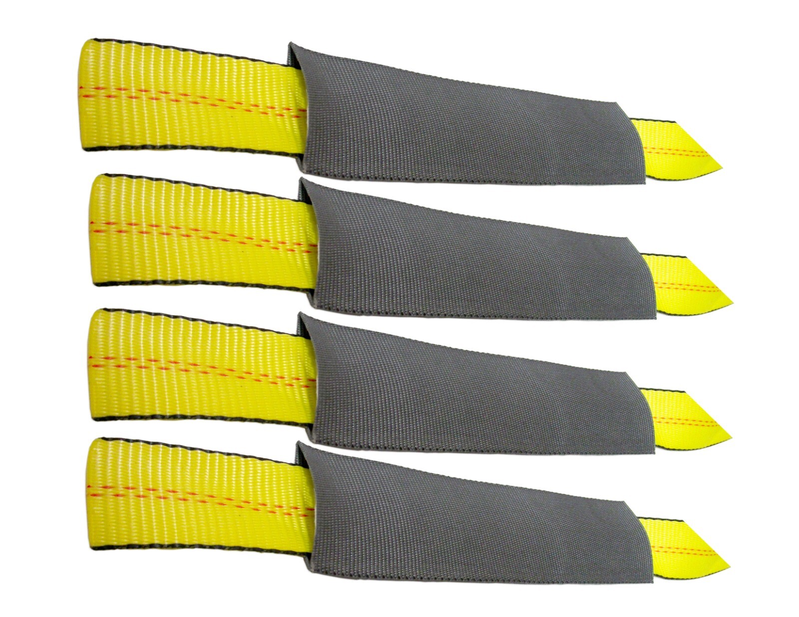 2" x 12' Side Mount Wheel Net Tie Down Lasso Strap Ratchet Flat Hook (6 Pack)