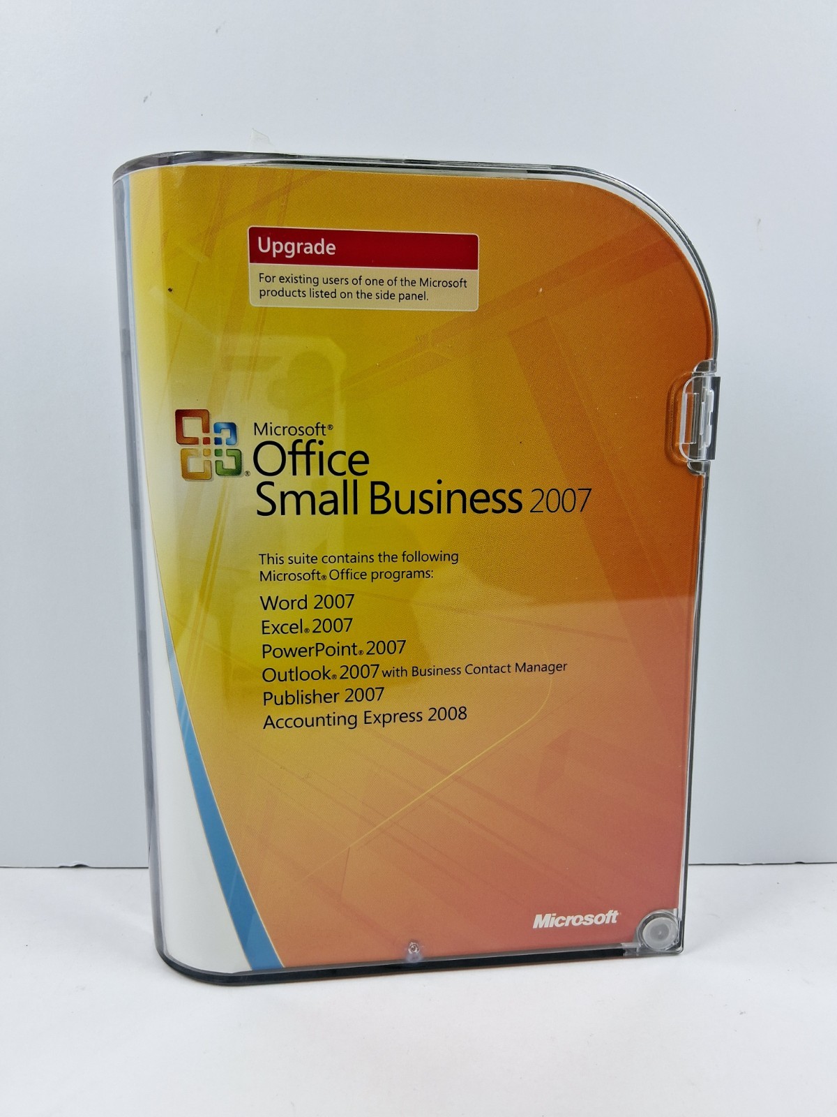 Microsoft Office Small Business 2007 Upgrade PC Software 2 Disc Complete Case