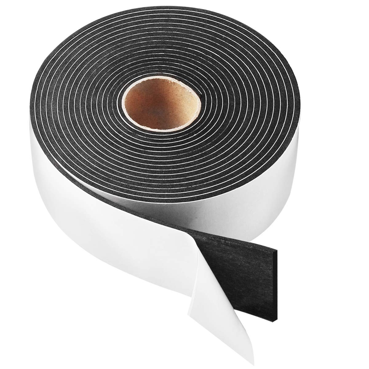 High Density Foam Tape,2 Inch Wide X 1/8 Inch Thick Door Insulation Tape,Adhesiv