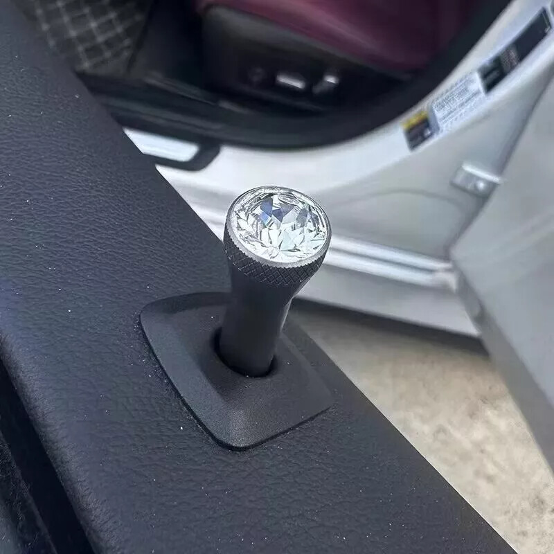 2PCS Crystal Car Interior Door Locking Lock Knob Pull Pins For BMW Mini series