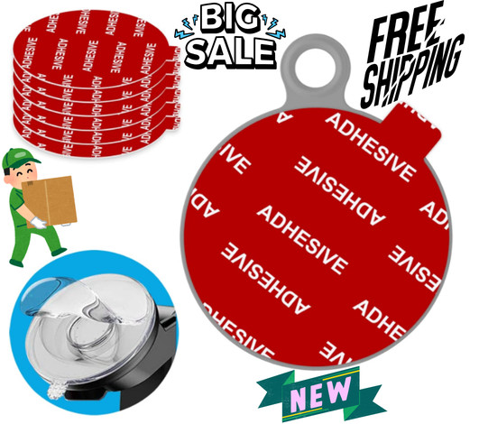 6PCS 3.15" Sticky Adhesive Pads for Car Phone Holder, Dash Cam