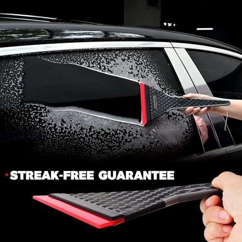 NEWSHTOOL Professional Window Tint Squeegee, 2 PCS Long Handle PPF Squeegee