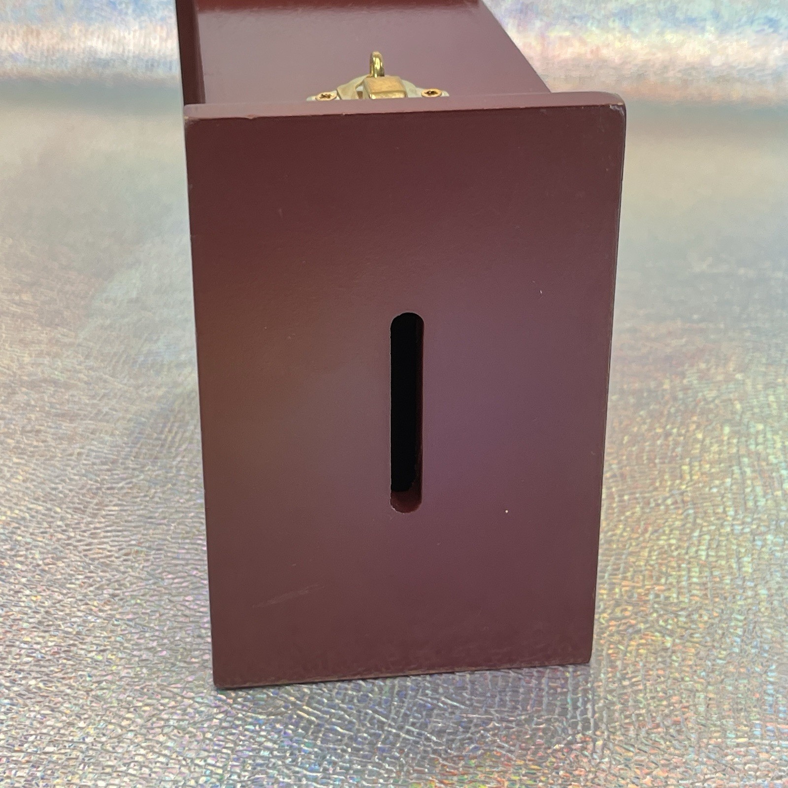 MAHOGANY TZEDAKA BOX