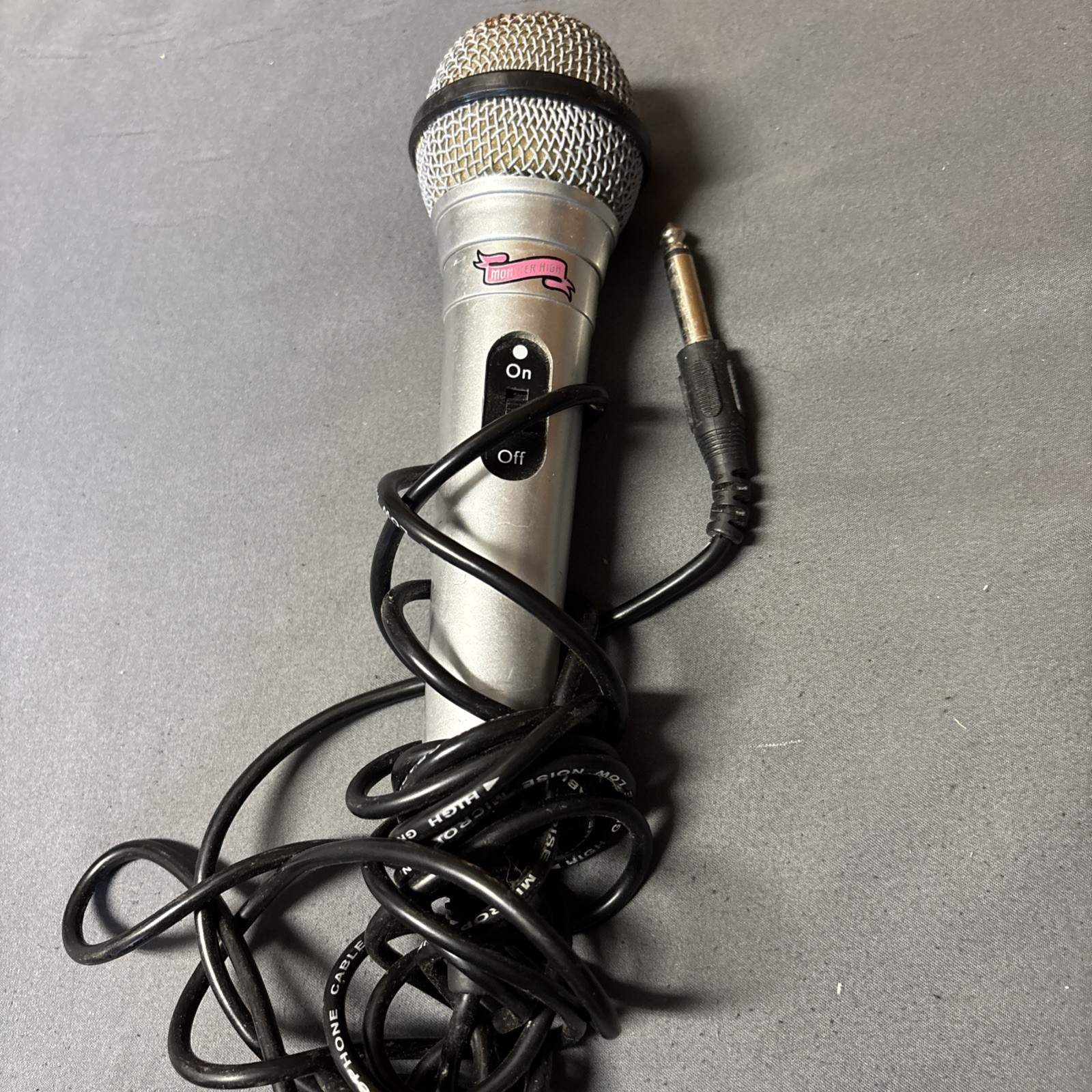 Monster High Silver Karaoke Microphone 2013 Mattel Mic Replacement For Karaoke