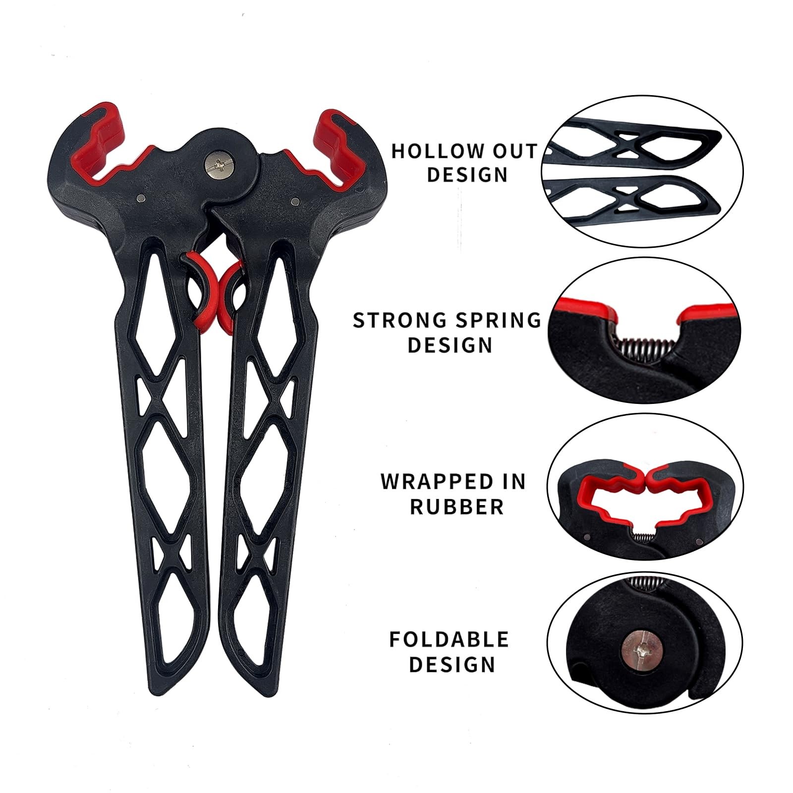 - QI HUO JU - Archery Bow Stand Folding Compound Stands Jack Black