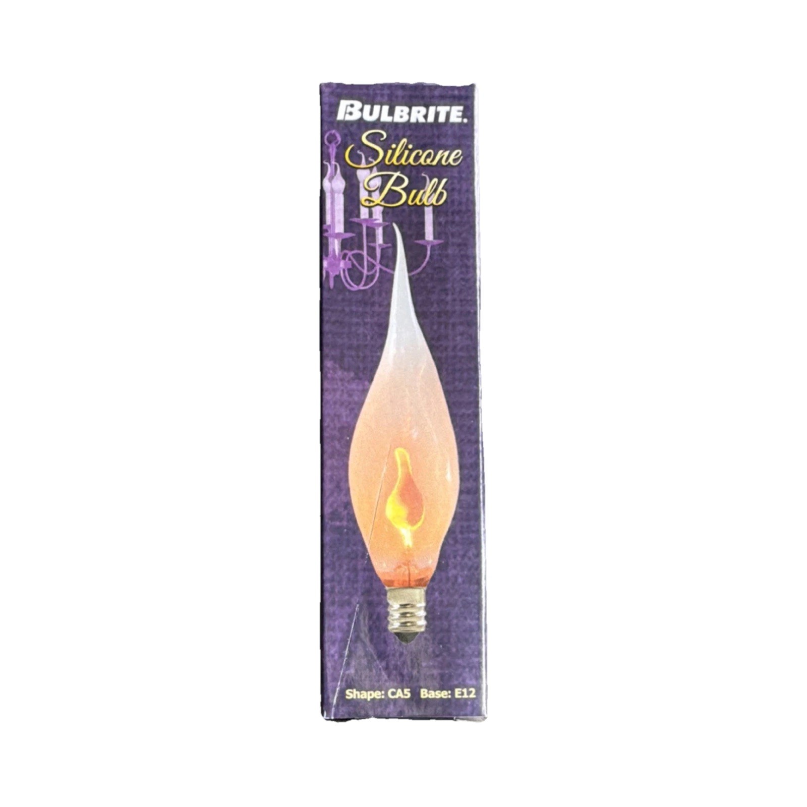 Bulbrite CA5 Flame Tip Silicone Bulb 3W 120V 2700K Warm White SF/F3CTC