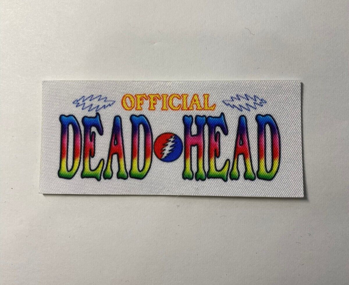 Grateful Dead Head Printed Sew On Laser Cut Patch Jacket Badge Heavy Metal Punk