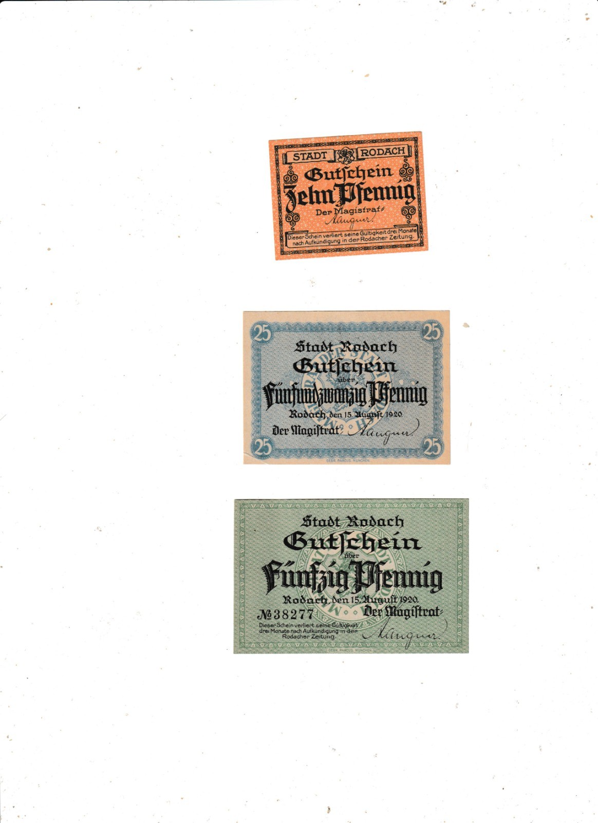 RODACH  3  NOTES