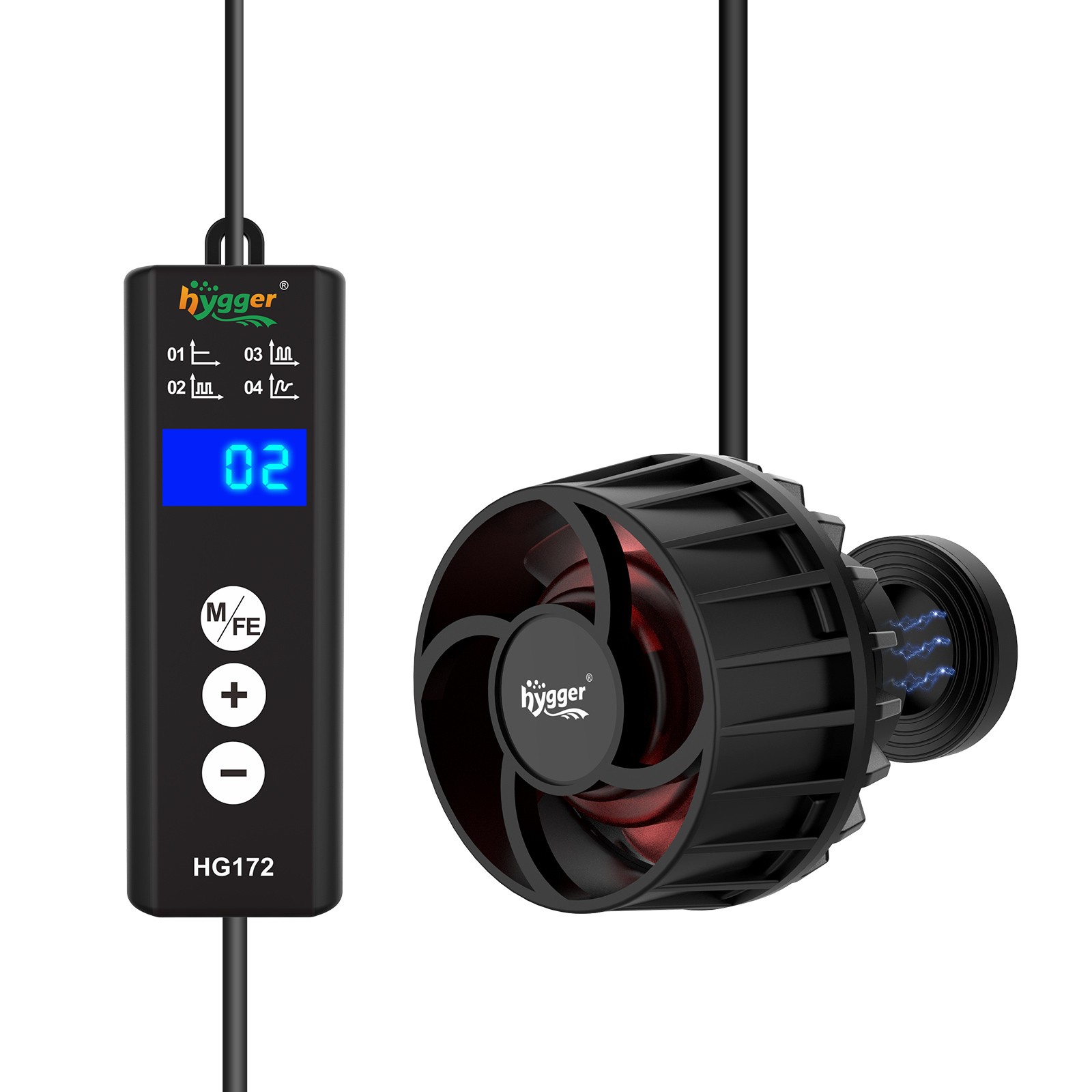 hygger Mini Aquarium Wave Maker for 10-120 Gallon with Magnetic Base Adjustable