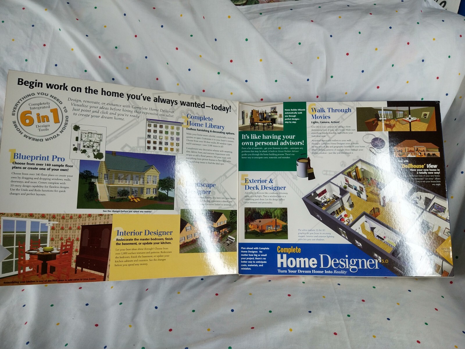 Lot (4) Boxed Vintage PC Software Home Garden Design & Publishing