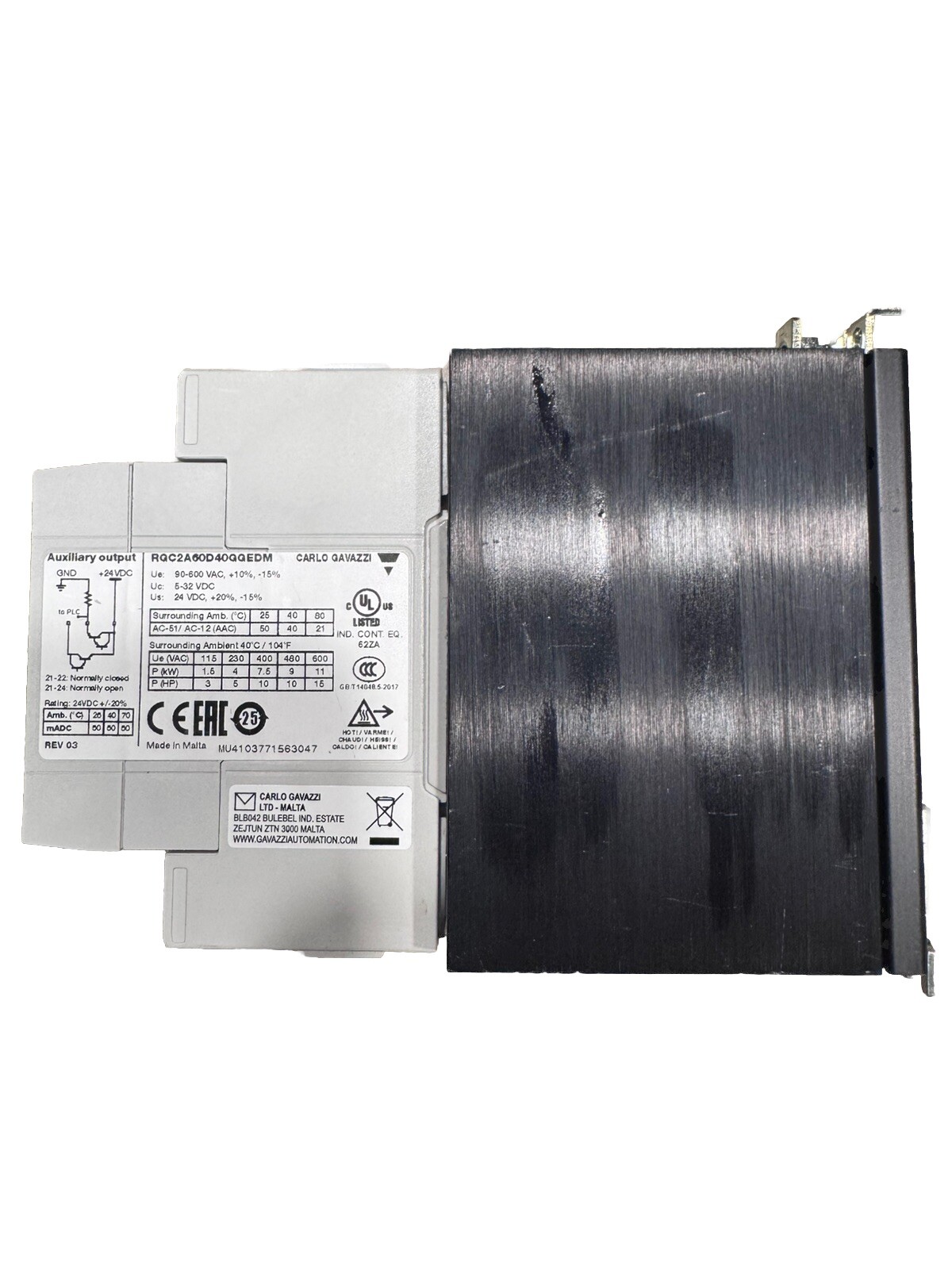 RGC2A60D40GGEDM Carlo Gavazzi solid-state relay *NEW*