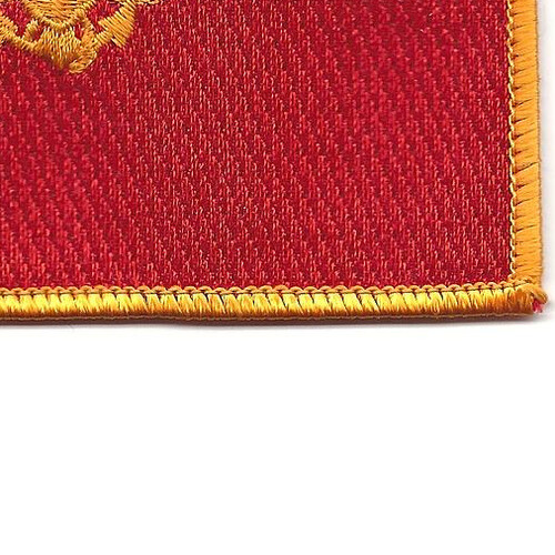 Aviaition Pilot Wings Gold Field Red Patch