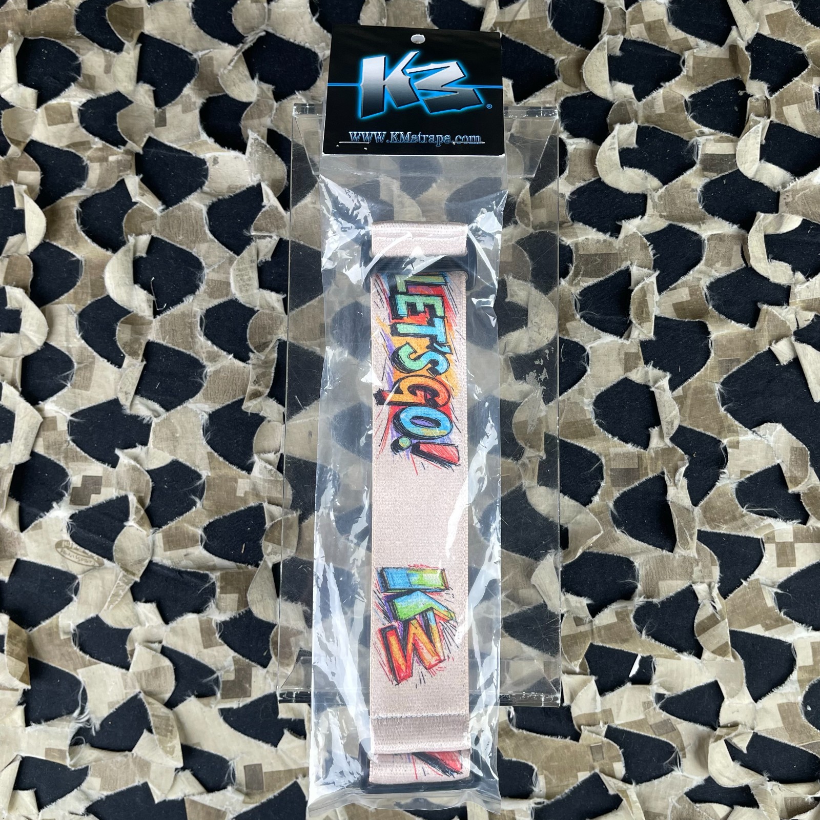 NEW KM Paintball Universal JT Goggle Strap - Let's Go