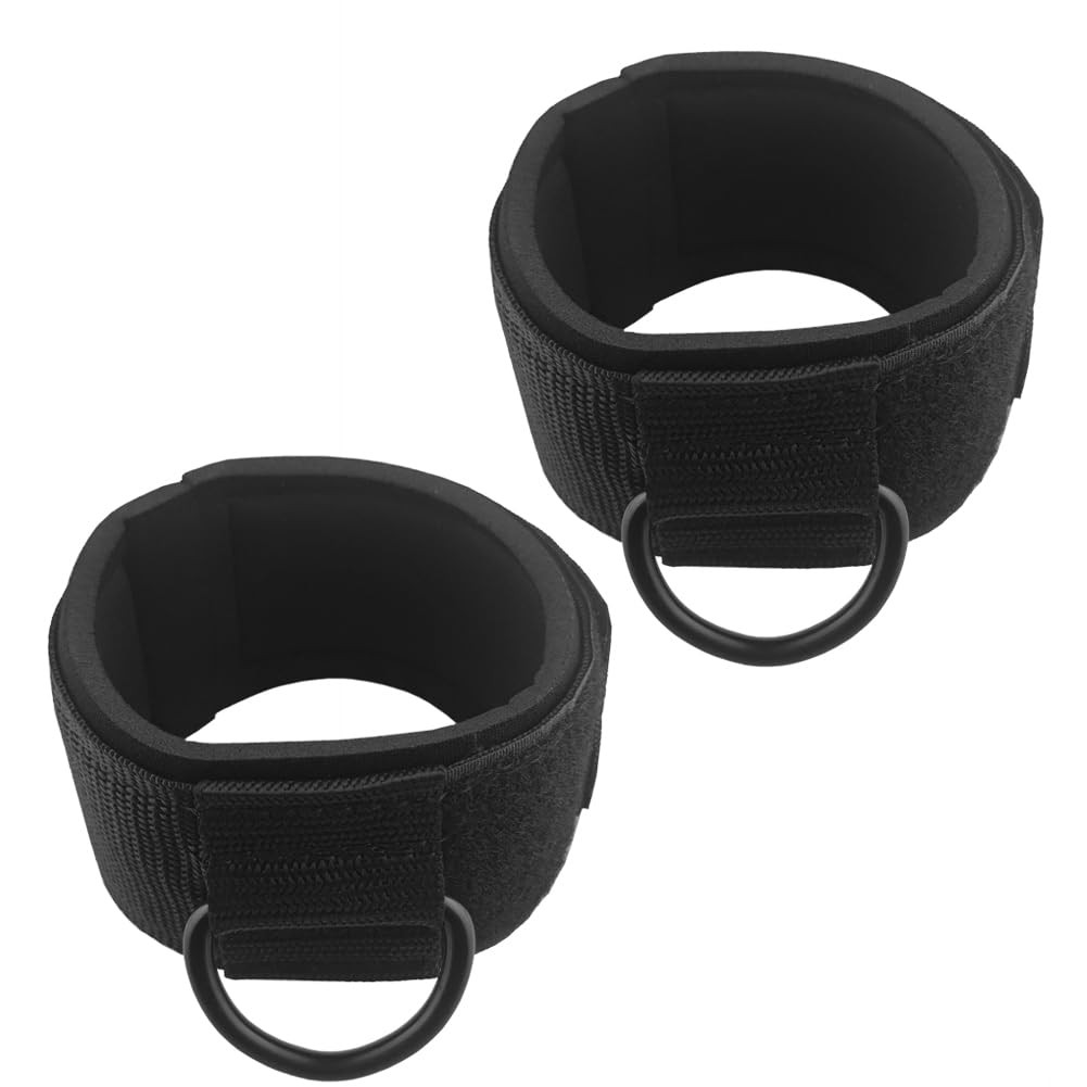 Padded Ankle Cable Straps for Cable Machine - Ankle Cuffs of Glute Leg Kickba...