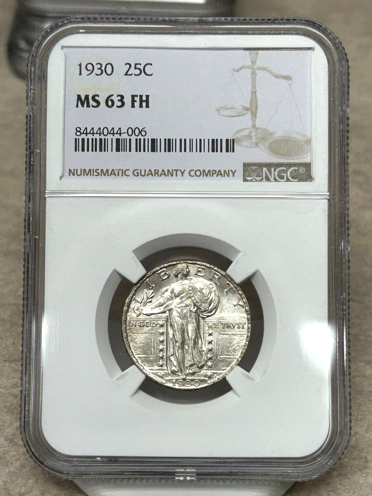 1930 Standing Liberty Quarter - MS63FH - NGC - Highly Lustrous - Lt Toning