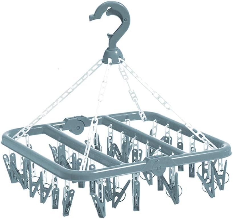 Clip drying rack hanger for clothes and laundry