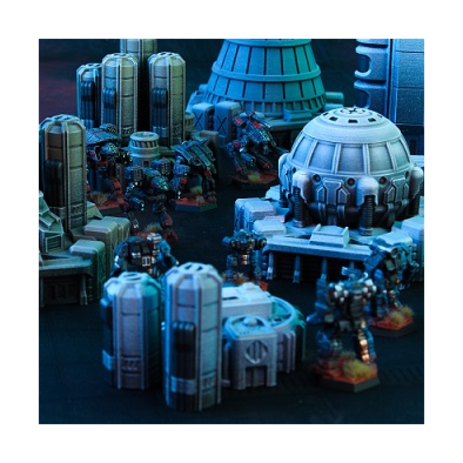 Death Ray Designs Terrain Hex City Industrial - Entry Set (Hexless) SW (New)