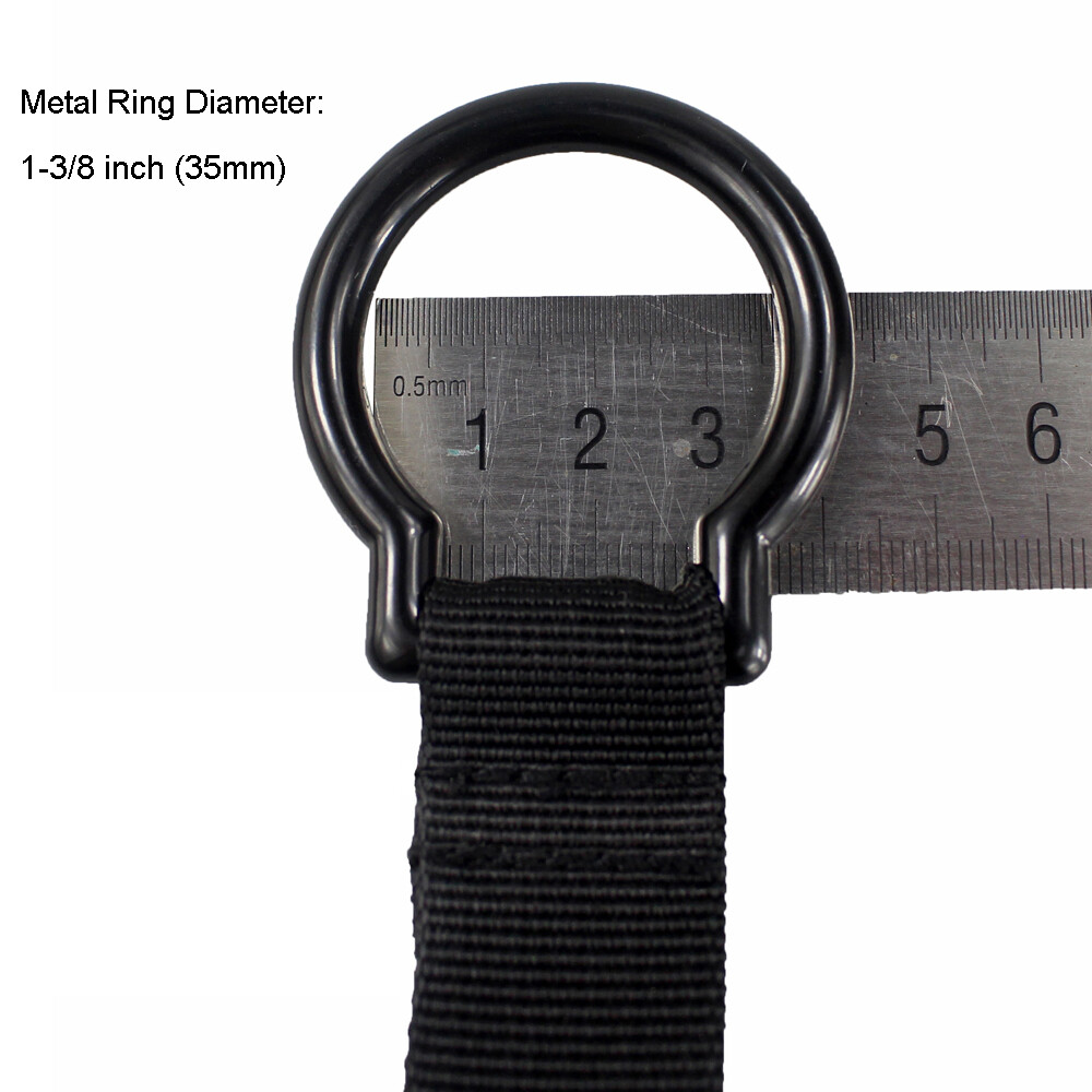 Tactical Outdoor C-Cell Flashlight Holder Black Slide-On Flashlight Ring Holder