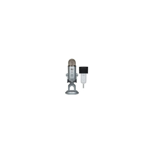 Blue Microphones Yeti USB Microphone Silver Bundle Pop Filter