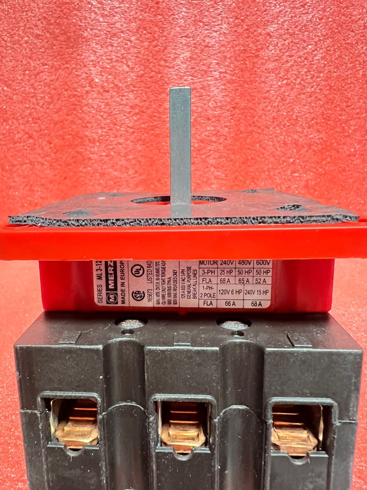 Merz ML 3-125 Main Switch 3-Pole AC3 125A 37kW