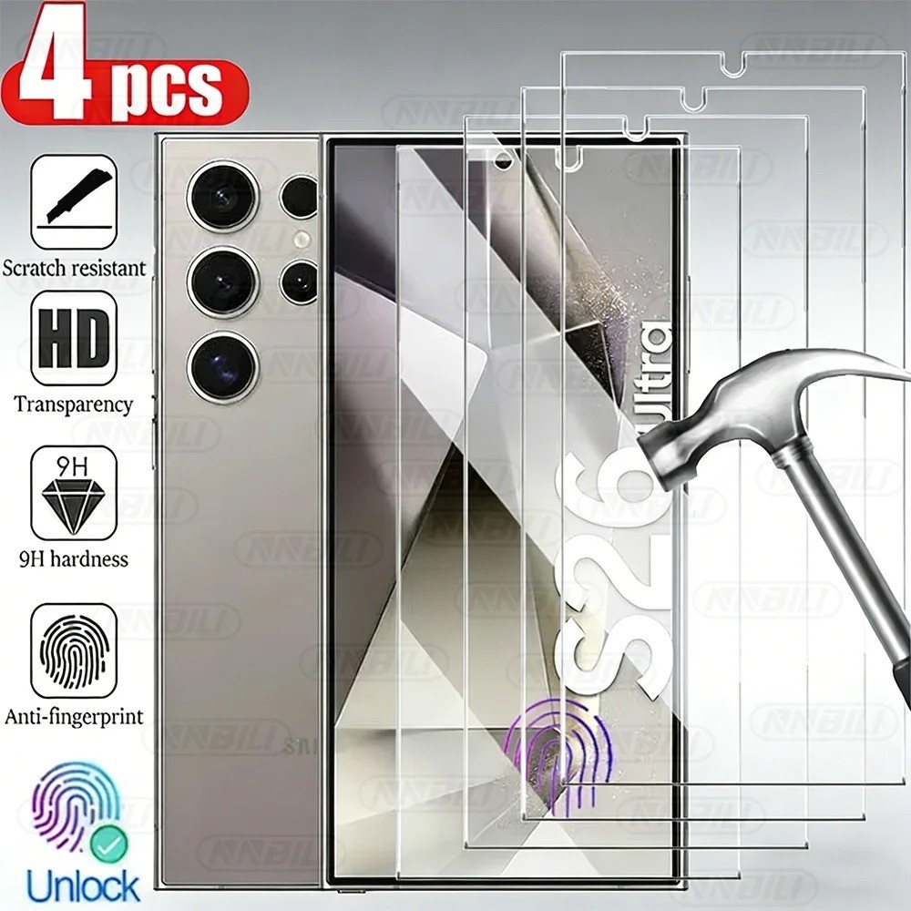 4X Tempered Glass Screen Protector For Samsung Galaxy S26 Plus S26 Ultra