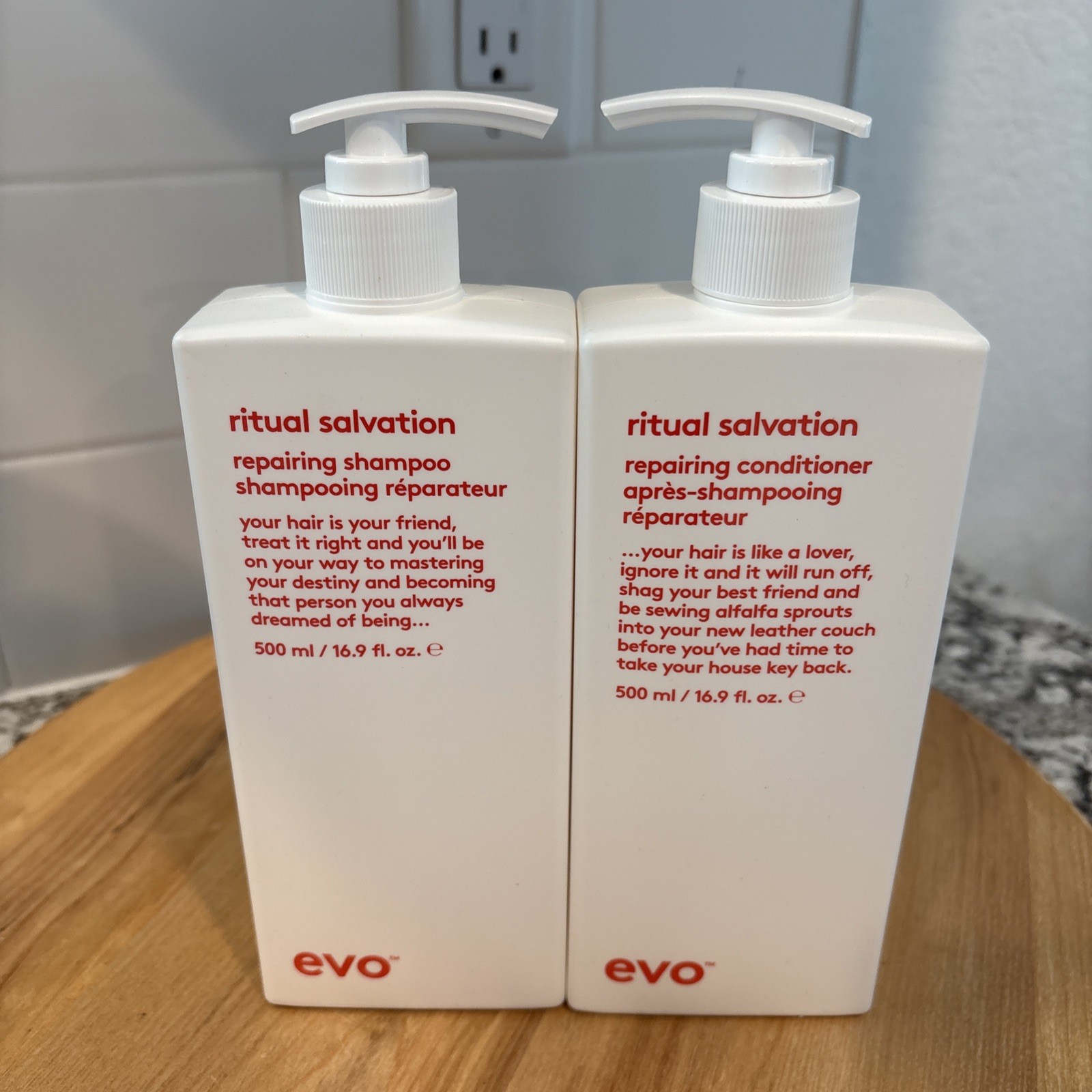 Evo Ritual Salvation Shampoo & Conditioner Duo Set 16.9 Oz