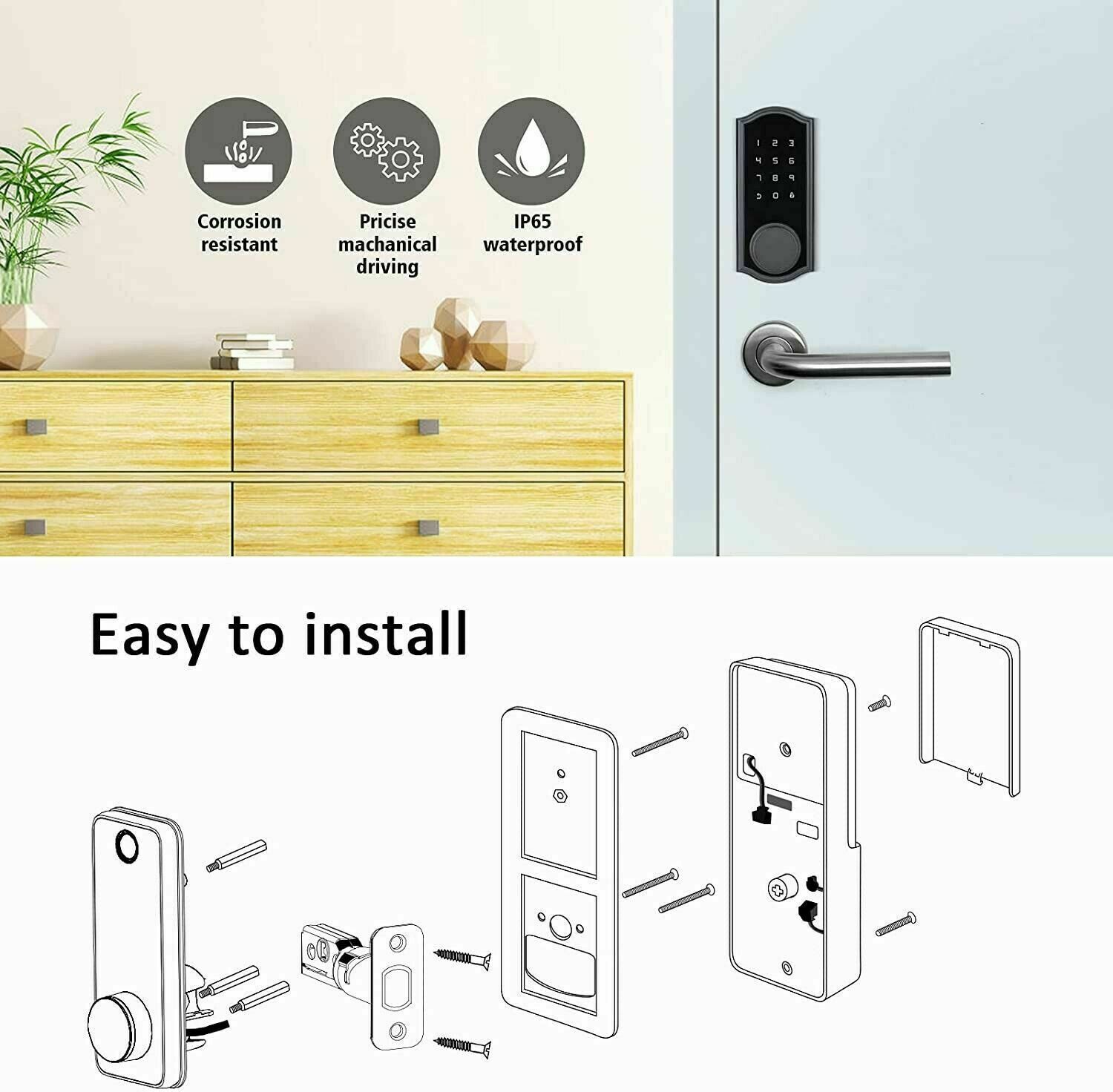 Rucoxo Smart Lock Keyless Entry Deadbolt Lock D-02