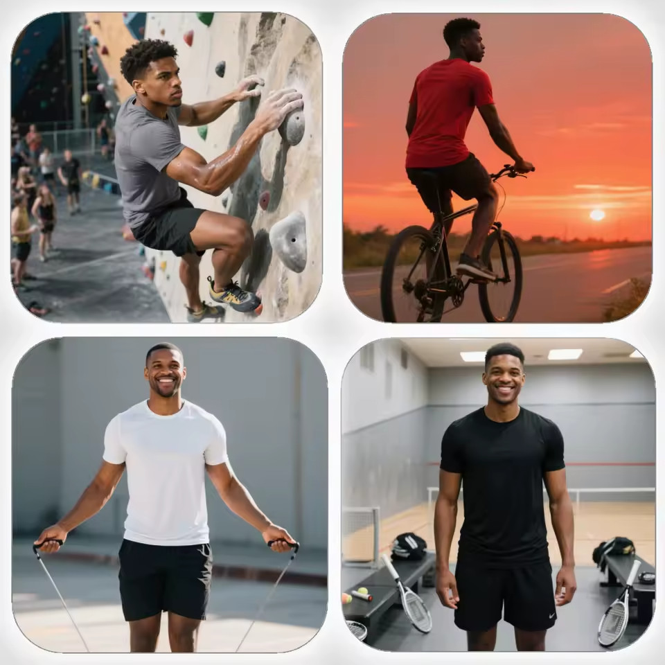 5 Pack Men's Quick Dry T-Shirts – Lightweight Athletic Gym Workout Shirts