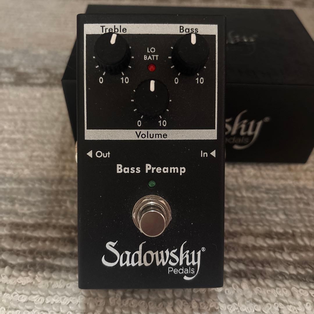 Sadowsky Bass Preamp Effects Pedal Treble Bass Volume Israelite Used