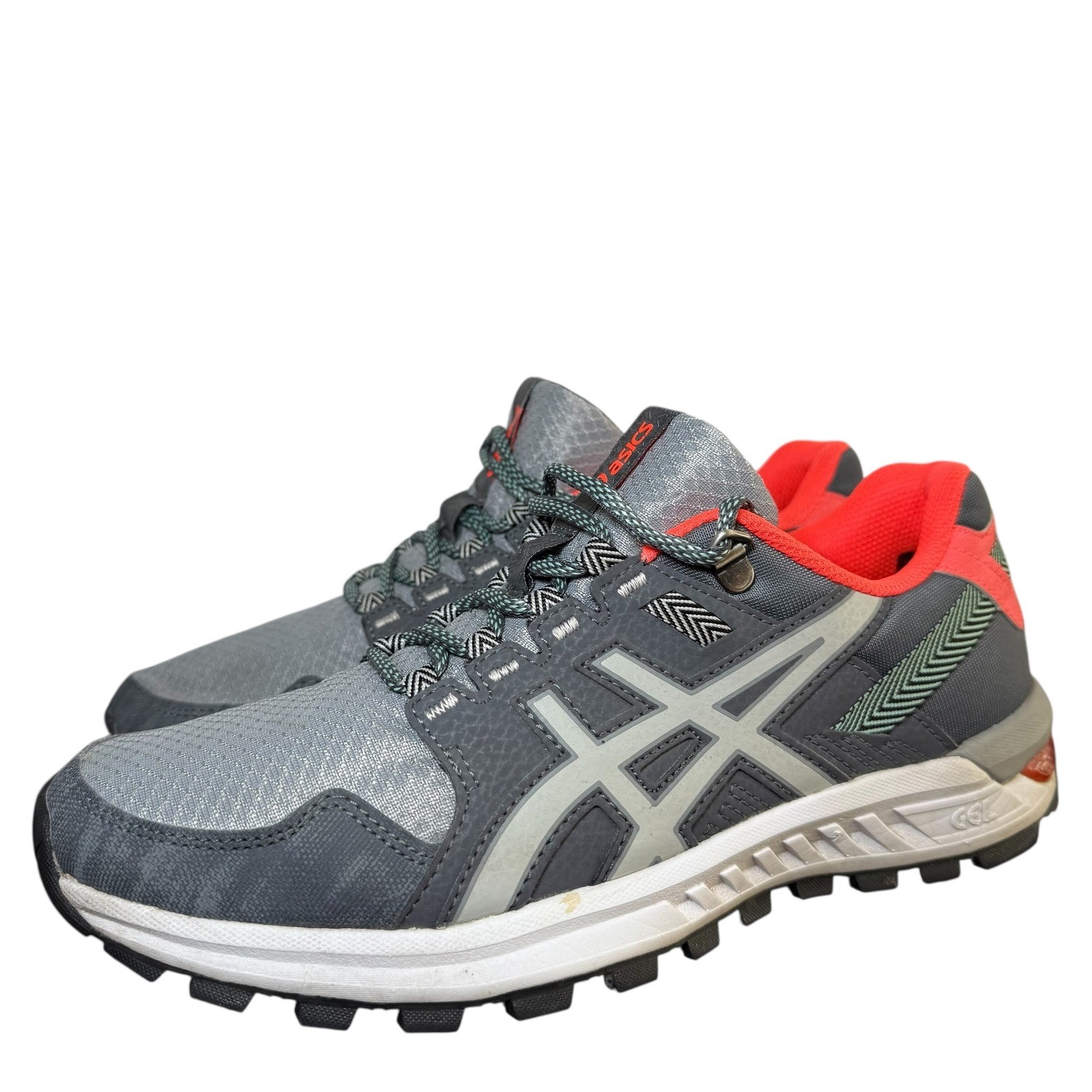 ASICS Gel-Citrek Women's Trail Running Shoes Gray Coral Size 8.5 EU 40 1022A180