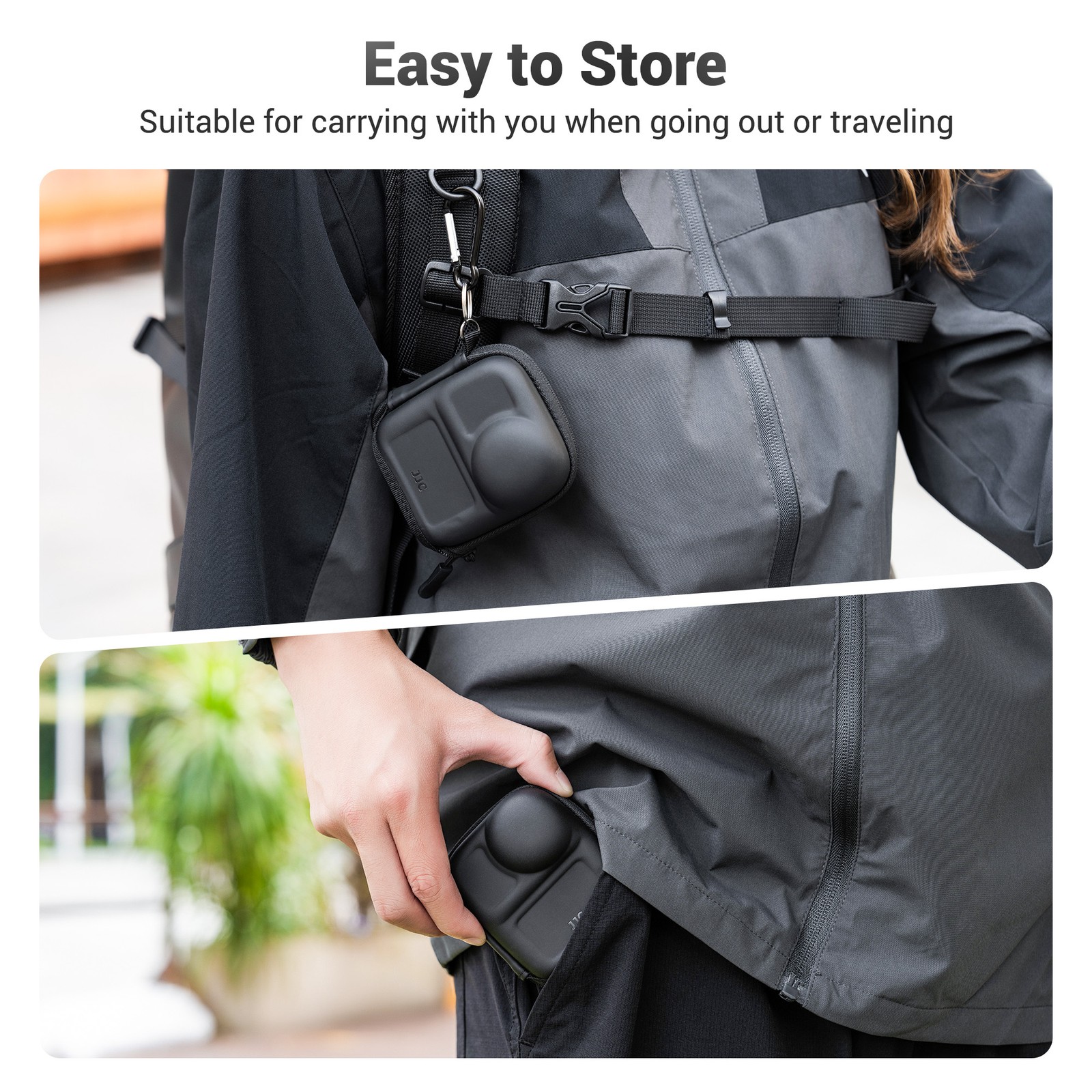 JJC Camera Case Stroage Pouch Protective Case Lens Protector For DJI Osmo Nano