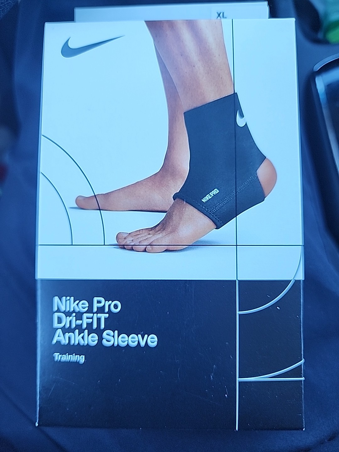 Nike Pro Knit Ankle Sleeve Size XLarge Compression Support Dri-FIT Black