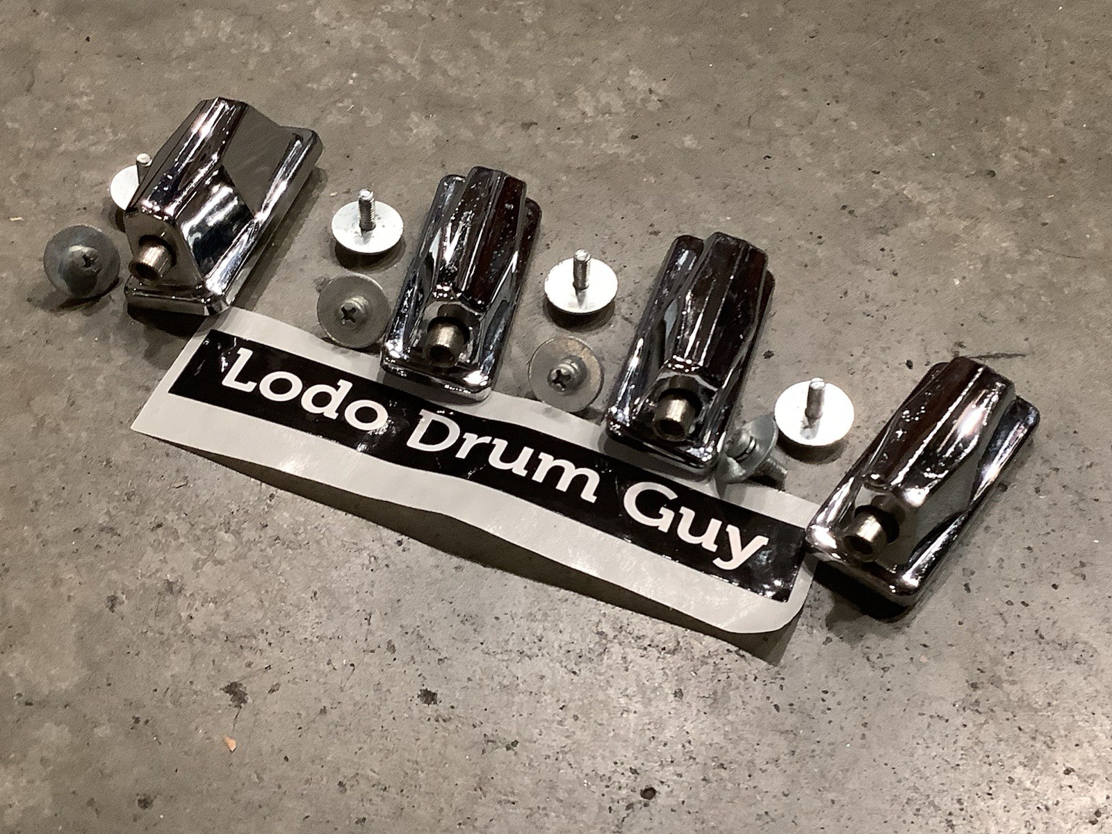 (4) Pearl Export TOM BASS Drum Lug Casing Set VINTAGE #TL7