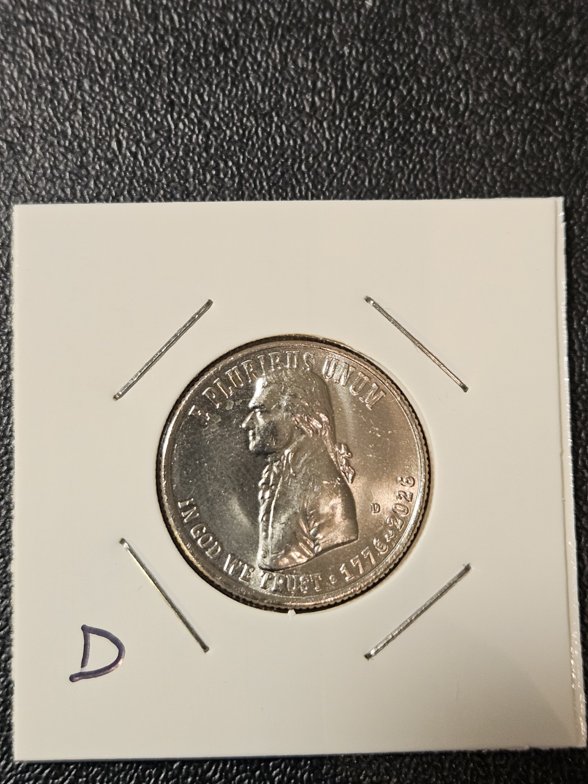 1776-2026 Quarter Thomas Jefferson Declaration Of Independence 250th Anniversary
